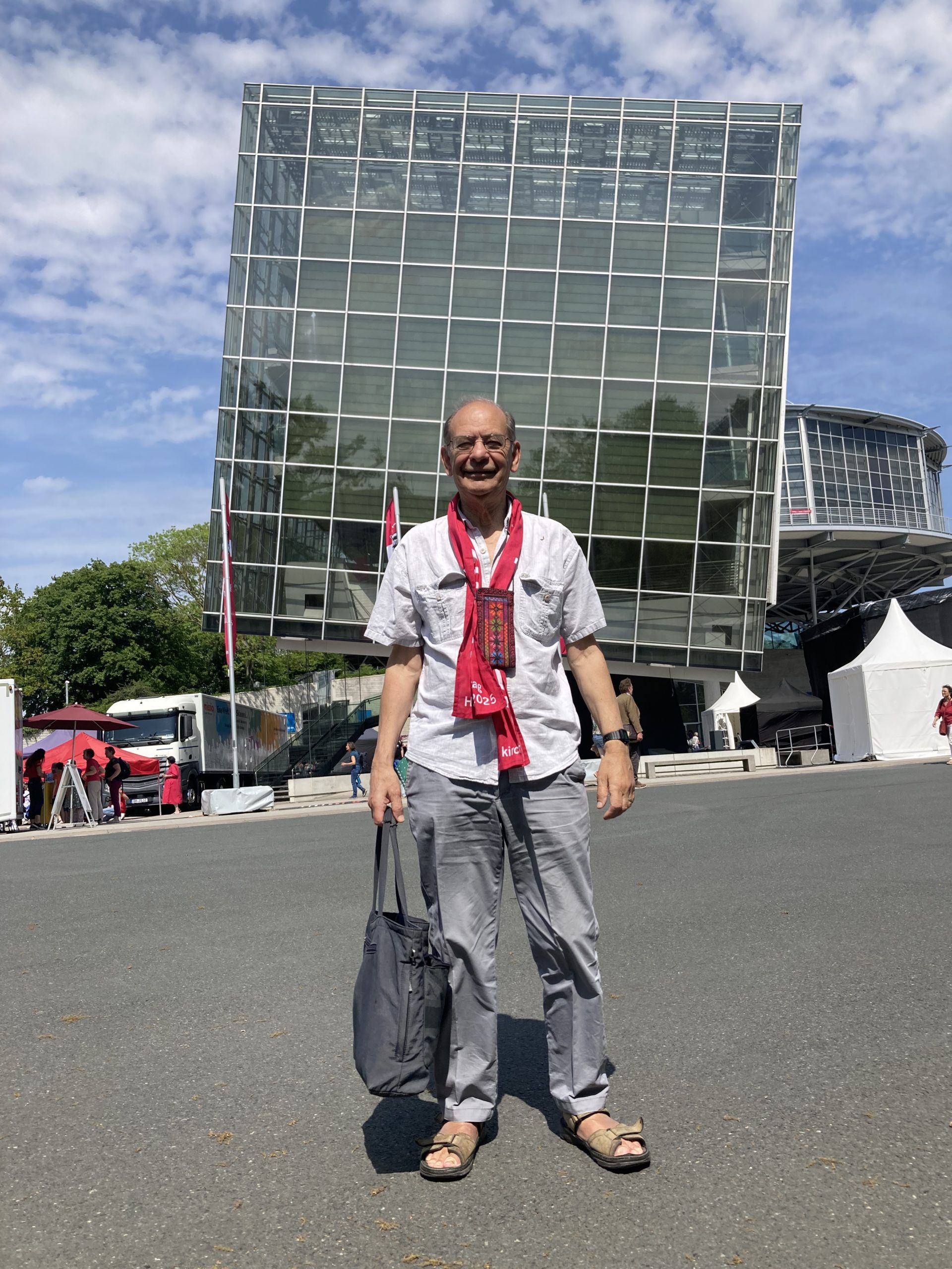 Andy at the Messe - Exhibition Grounds in Hanover