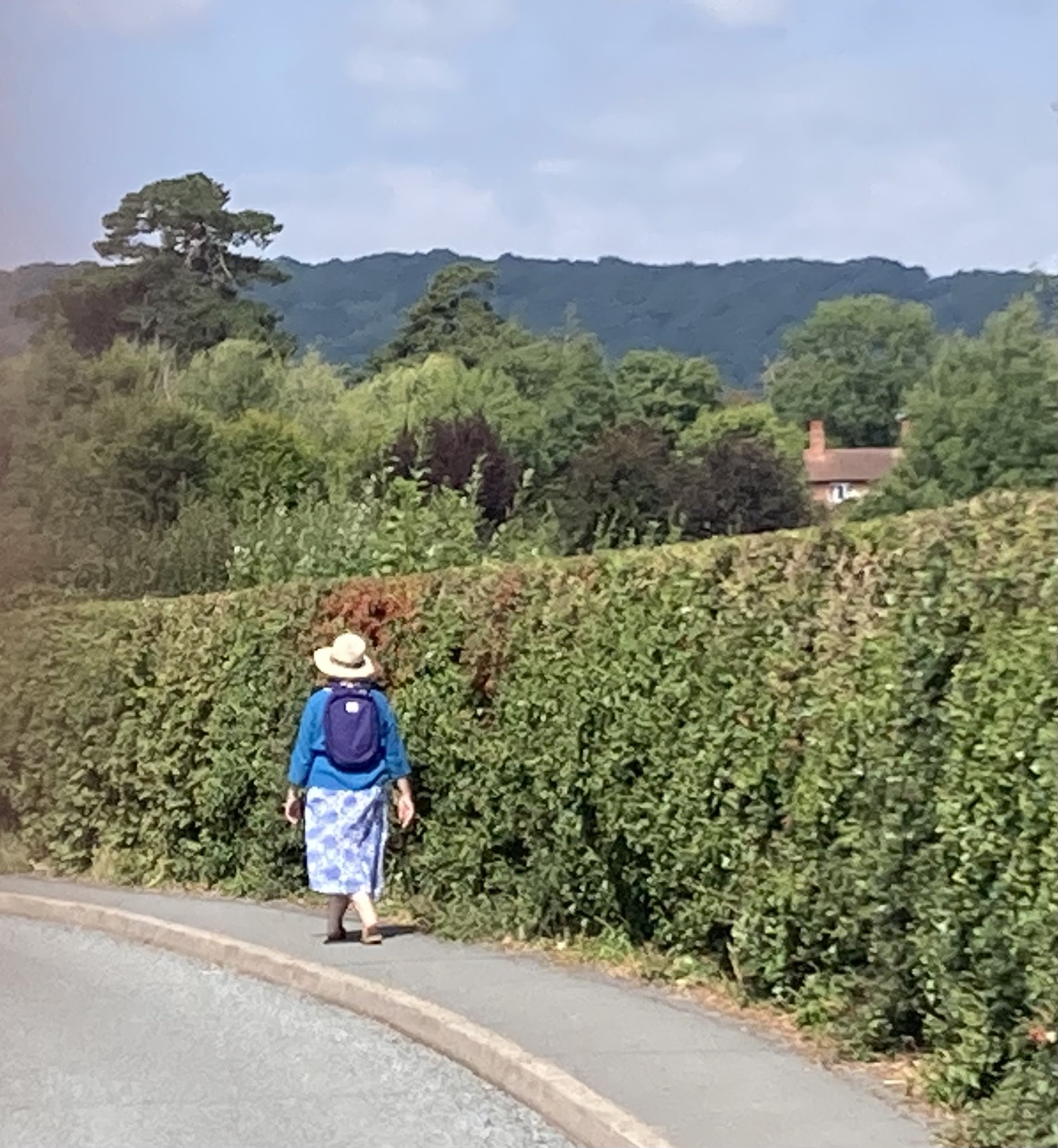 Walking to Sunday lunch